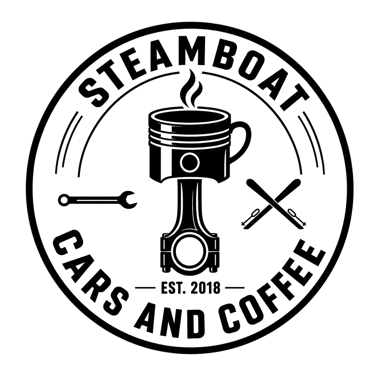 Steamboat Cars and Coffee logo